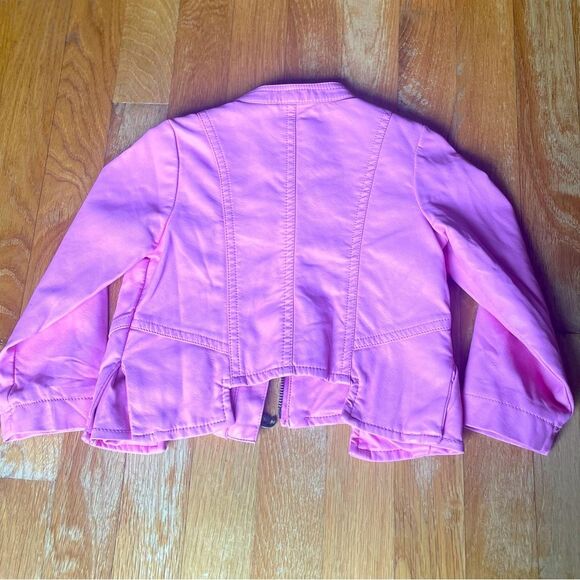 24 month baby girl pink faux leather jacket by Guess - Picture 7 of 7